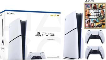 Sony Playstation 5 Slim CD'Lİ + 2.Dualsense + PS5 Gta 5 Oyunu