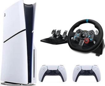 Sony Playstation 5 Slim Cd'li Edition + 2. Dualsense + G29 Driving Force Yarış Direksiyonu