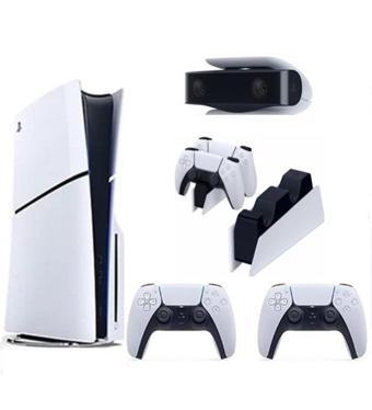 Sony Playstation 5 Slim CD'Lİ Edition +2.Dualsense + Şarj İstasyonu+ PS5 KAMERA