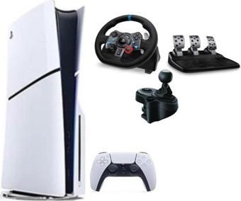 Sony Playstation 5 Slim Cd'li Edition+ G29 Driving Force Yarış Direksiyonu + Shifter