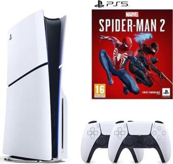Sony Playstation 5 Slim CD'Lİ+ 2.Dualsense + PS5 Spider Man 2 OYUNU