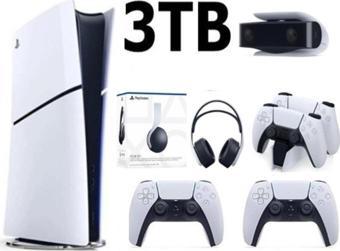 Sony Playstation 5 Slim Dijital 3TB +2.Dualsense + Şarj İstasyonu+ PS5 KAMERA +3D PLUS KULAKLIK