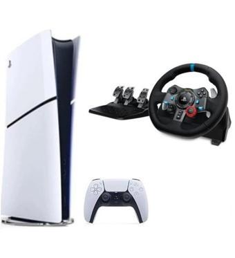 Sony Playstation 5 Slim Dijital Edition+ G29 Driving Force Yarış Direksiyonu