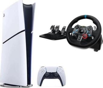 Sony Playstation 5 Slim Dijital Edition+ G29 Driving Force Yarış Direksiyonu