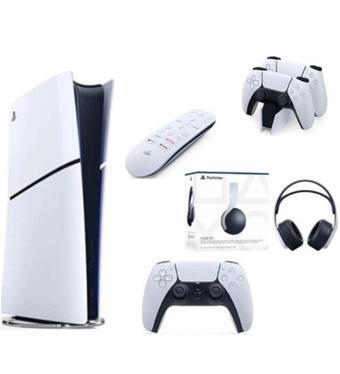 Sony Playstation 5 Slim Dijital+ Şarj İstasyonu+ Media Kumanda +3D PLUS KULAKLIK