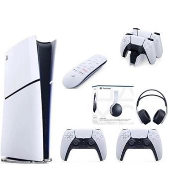 Sony Playstation 5 Slim Dijital+2.Dualsense + Şarj İstasyonu+ Media Kumanda +3D PLUS KULAKLIK