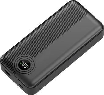 W4 20.000MAH 2x Type C Kablolu 22.5W Pd LED Göstergeli 18w Giriş 20w Çıkış Powerbank - DCA0068