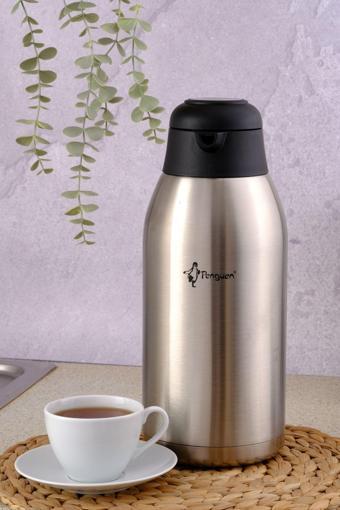 Penguen 3 Litre Inox Çift Katlı Çelik Termos 1300B (30 Çay Bardak)
