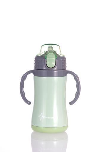 Penguen Çocuk Termosu - 280 Ml | Sızdırmaz Çift Cidarlı, Vakum Yalıtımlı | Paslanmaz Çelik Pipetli Termos
