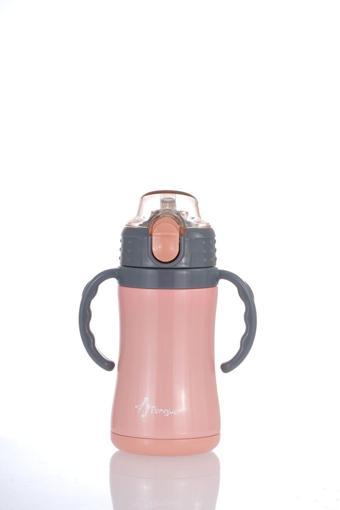 Penguen Çocuk Termosu - 280 Ml | Sızdırmaz Çift Cidarlı, Vakum Yalıtımlı | Paslanmaz Çelik Pipetli Termos