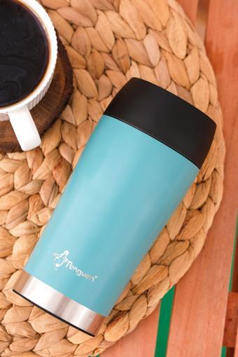 Penguen Mug Termosu - 300 Ml | Sızdırmaz, Çift Cidarlı, Vakum Yalıtımlı, Paslanmaz Çelik