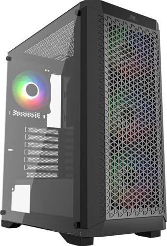 Powerboost Pb-Ps5847B 600W Atx Usb 3.0 Rainbow Fanlı Mesh Gaming Siyah Boş Bilgisayar Kasası