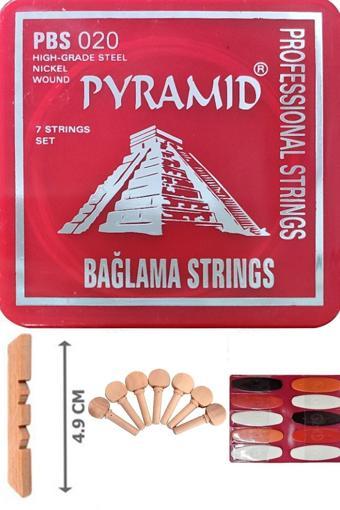 Master Music Pbs-020 Uzun Sap Bağlama Teli +10 Adet Tezene + 1 Adet Orta Eşik + 7 Adet Ağaç Burgu