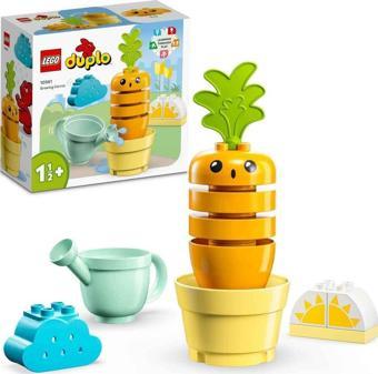 Duplo İlk Büyüyen Havucum 10981-18 Ay Ve Üzeri Küçük Çocuklar İçin Eğitici Oyuncak Yapım Seti