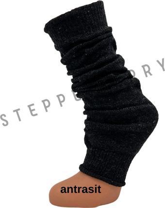 Steppe Berry Antrasit Modern Yün Tozluk