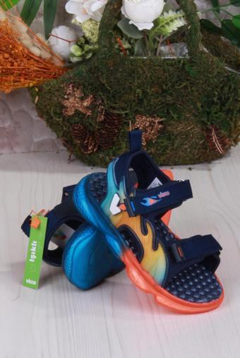 Vicco 332.P25Y.256 Jack Lacivert Rahat Esnek Işıklı Erkek Çocuk Sandalet