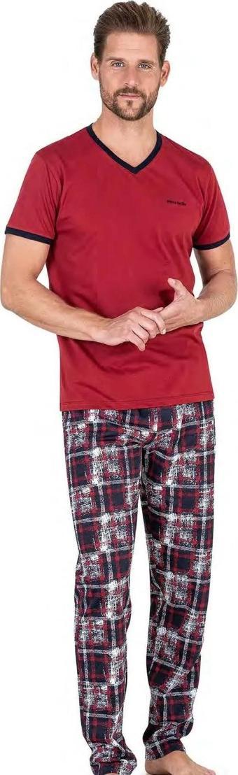 Pierre Cardin  Erkek Kısa Kollu  V Yaka Penye Pijama Takımı