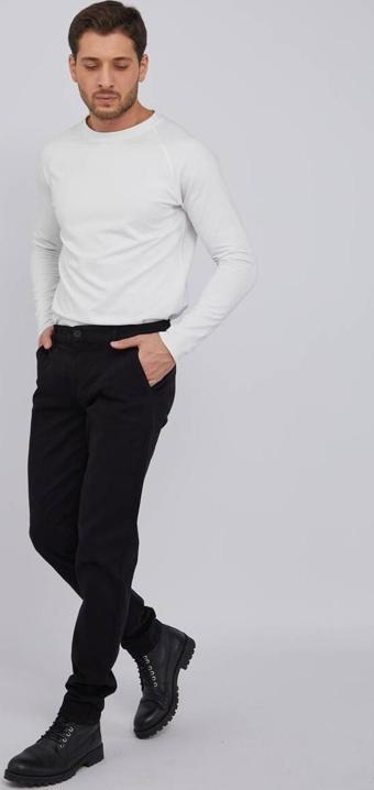 Erkek Regular Fit Casual Jean Pantolon Siyah