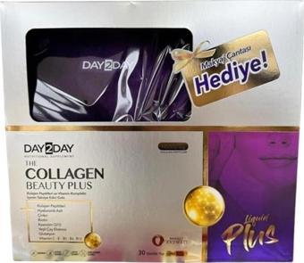 Day2Day The Collagen Beauty Plus Mango Aromalı 30 Tüp X 40 ML Makyaj Çantası Hediyeli
