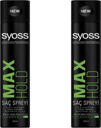Syoss Sprey Max Hold 400Ml 2 Adet