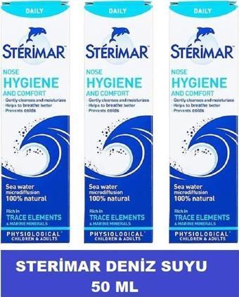 Sterimar Deniz Suyu Burun Spreyi 50 Ml-3 ADET - SKT:01/2027
