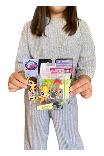 Minişler Pet Shop Neşeli Oyuncak Minişler 2'Li Aksesuarlı Miniş Ailesi Oyuncak Pet Shop Miniş 05