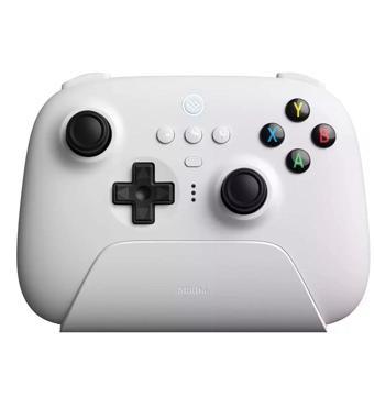 8Bitdo Ultimate 2.4G Controller Ve Şarj Dock - Beyaz, Windows, Android PC Ipad Uyumlu