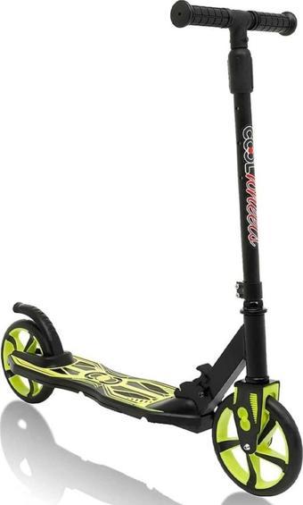 Scooter Neon Sarı Hafif ve Katlanabilir Tekerlekli Kaykay