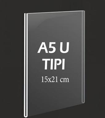 A5 U-Tipi Şeffaf Föylük Menü Broşür Etiketlik Fotoğraflık Albüm Fiyatlık