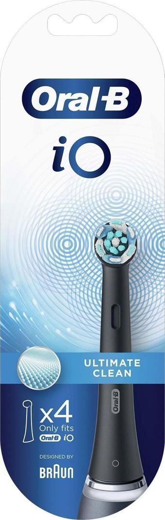 Oral-B iO Ultimate Clean 4 Adet Siyah Şarjlı Diş Fırçası Yedek Başlığı
