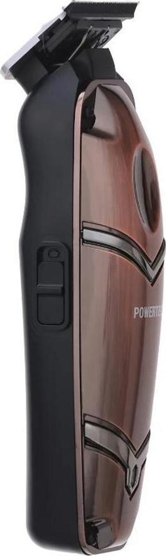 Powertec TR-3737 (2727 Bronz) Sakal Tıraş Ense Çizim Makinesi