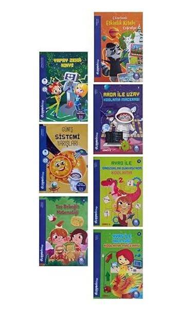 Düşyeri Yayınları Anasınıfı Ve 1.Sınıflar İçin Etkinlik,Kodlama Ve Hikaye Kitapları 7 Kitap - Düşyeri Yayınları