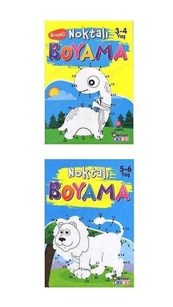 Limonkids 3-6 Yaş Çocuklar İçin Noktalı Boyama 2 Kitap - Limonkids