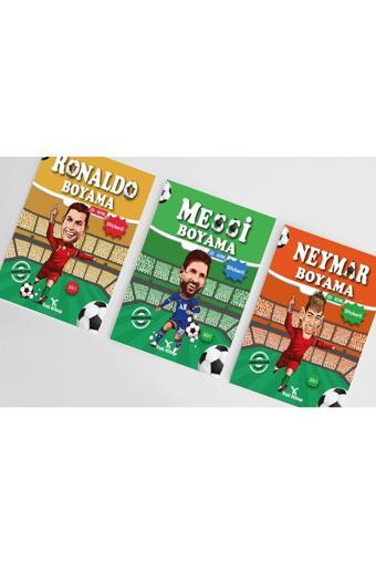 Futbolcu Boyama Kitapları (Ronaldo Messi Neymar) - Yeti Kitap
