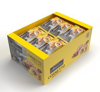 Cornetto Chocolate (Kruvasan Çikolatalı) 45 Gram 20 Adet (1 Kutu)