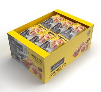Cornetto Red Fruits (Kruvasan Kırmızı Meyveli) 45 Gram 20 Adet (1 Kutu)