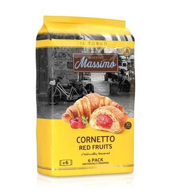 Cornetto Red Fruits (Kruvasan Kırmızı Meyveli) 45 Gram 6 Adet (1 Kutu)