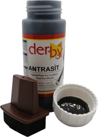 Derby Mont Direksiyon Koltuk Deri Boyası 100ml ve Saplı Sünger 1 Adet