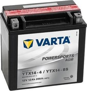 Varta Akü Ytx14-bs 12v12ah Bmw F 650 800 Gs K1200r S R1200gs Honda Vt750 1100 1300 C Hyosung Gt 250 