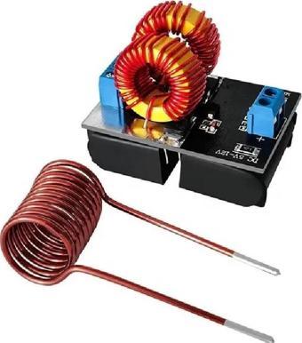 İndüksiyon Isıtıcı Modül 120w DC 5/12V Mini Bobin Kablosuz Yüksek Frekanslı Enerji Güç İletimi