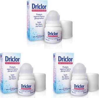 Driclor Antiperspirant Roll-on 20 Ml 3 Adet