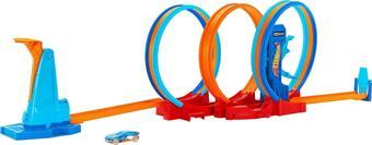 Mattel Hot Wheels Üçlü Döngü Pisti 3 Halkalı Oyun Seti HPX93