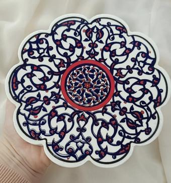 Nihale Çini Seramik Çaydanlık Tencere Tava Altlığı Çapı 18   