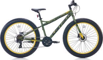 CARRARO FAT BIKE 26 JANT 432H 21-V HD MAT HAKI YESIL-SARI-23