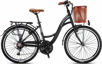 KRON TOURER 24 JANT  City Bike - 21 Vites - V.B Mat Siyah - Gri / Kahverengi ALM-