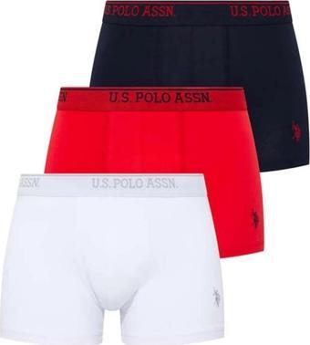 U.S. Polo Assn.  3 Lü Boxer Set Çok Renkli Erkek