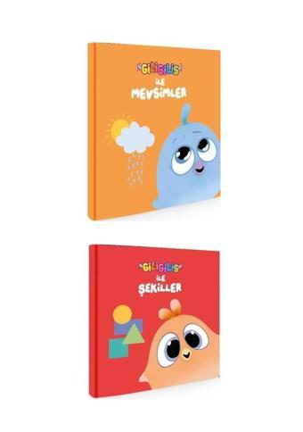 Artenino Giligilis İle Mevsimler Şekiller - Minik Karton Kitaplar-2 Kitap - Artenino Yayıncılık