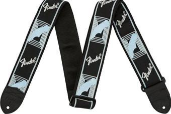 Fender 2" Monogrammed Askı Black/Light Grey/Blue