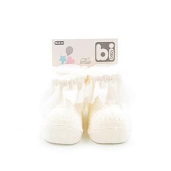 Bibaby Fistolu Bebek Çorap 68153 Ekru 0-3 Ay