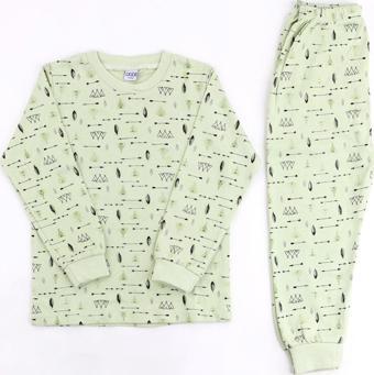 Sebi Bebe Çadır Bebek Pijama Takımı 9130 Yeşil 2 Yaş